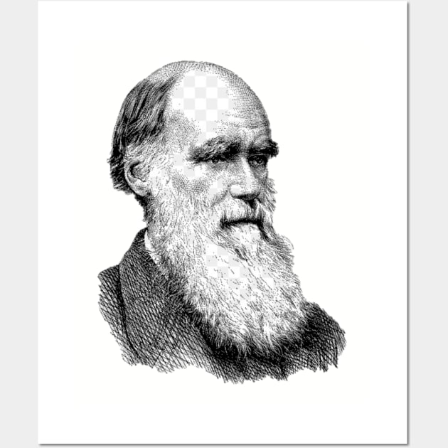 Charles Darwin Wall Art by Among the Leaves Apparel